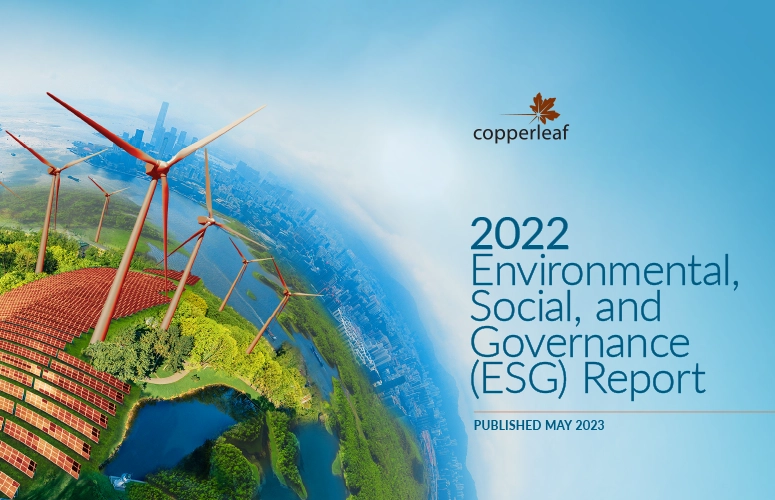 Blog Image ESG Report 2022 - Copperleaf Decision Analytics